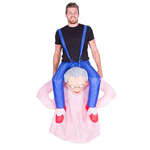 Bodysocks Costume Gonfiabile Nonna Adulti cavalcabile