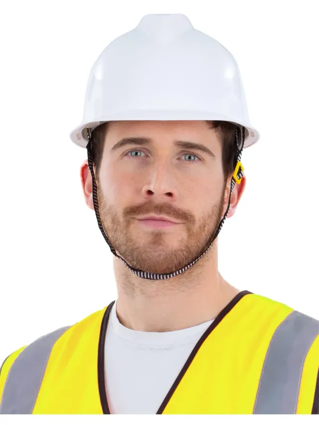 Smiffys Casco Bianco Muratore Regolabile Adulto