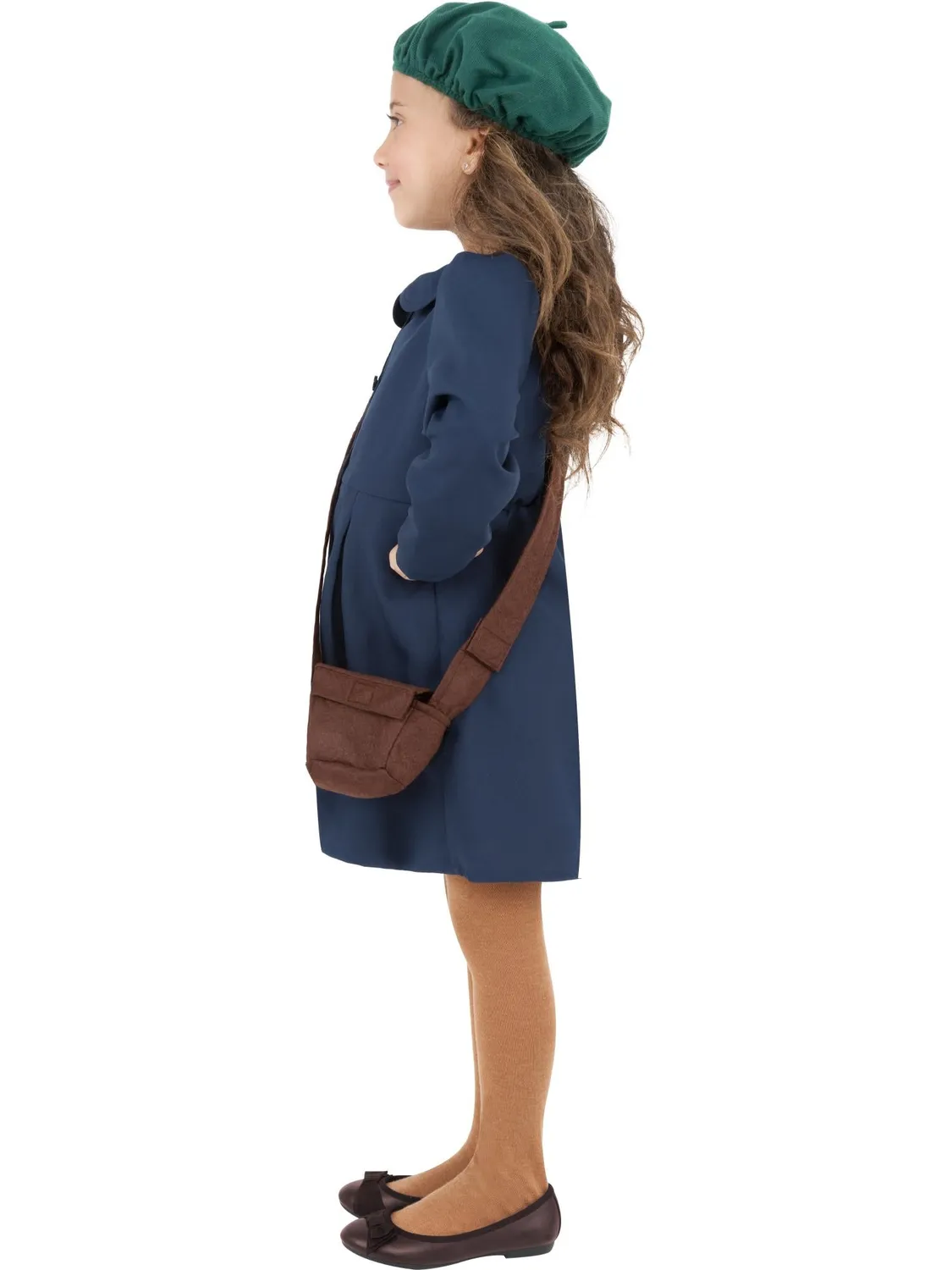 Smiffys Evacuee Girl costume bambina blu 7-9 anni