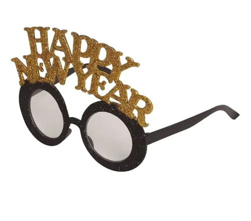 Guirca Happy New Year occhiali festa argento oro
