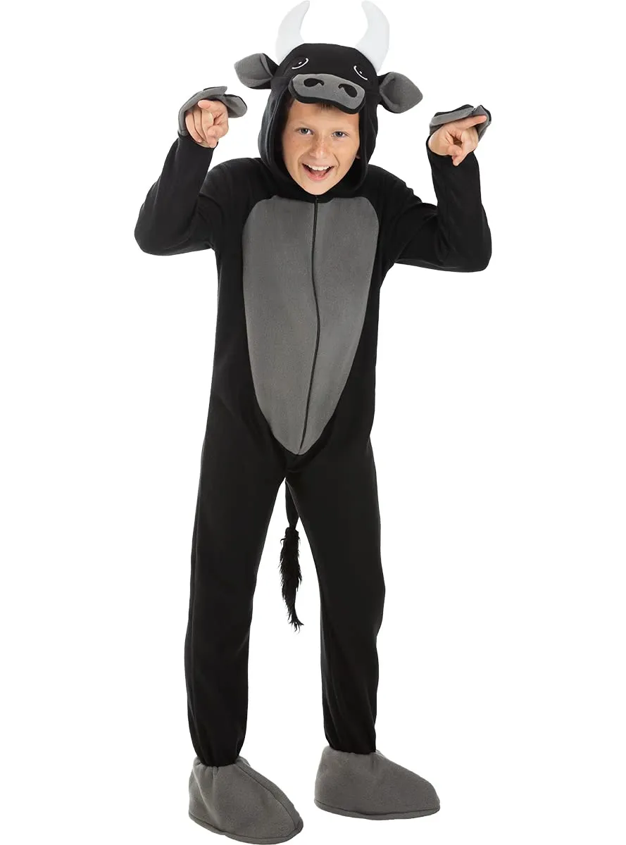 Funidelia Costume Toro bambino nero 5-6 anni