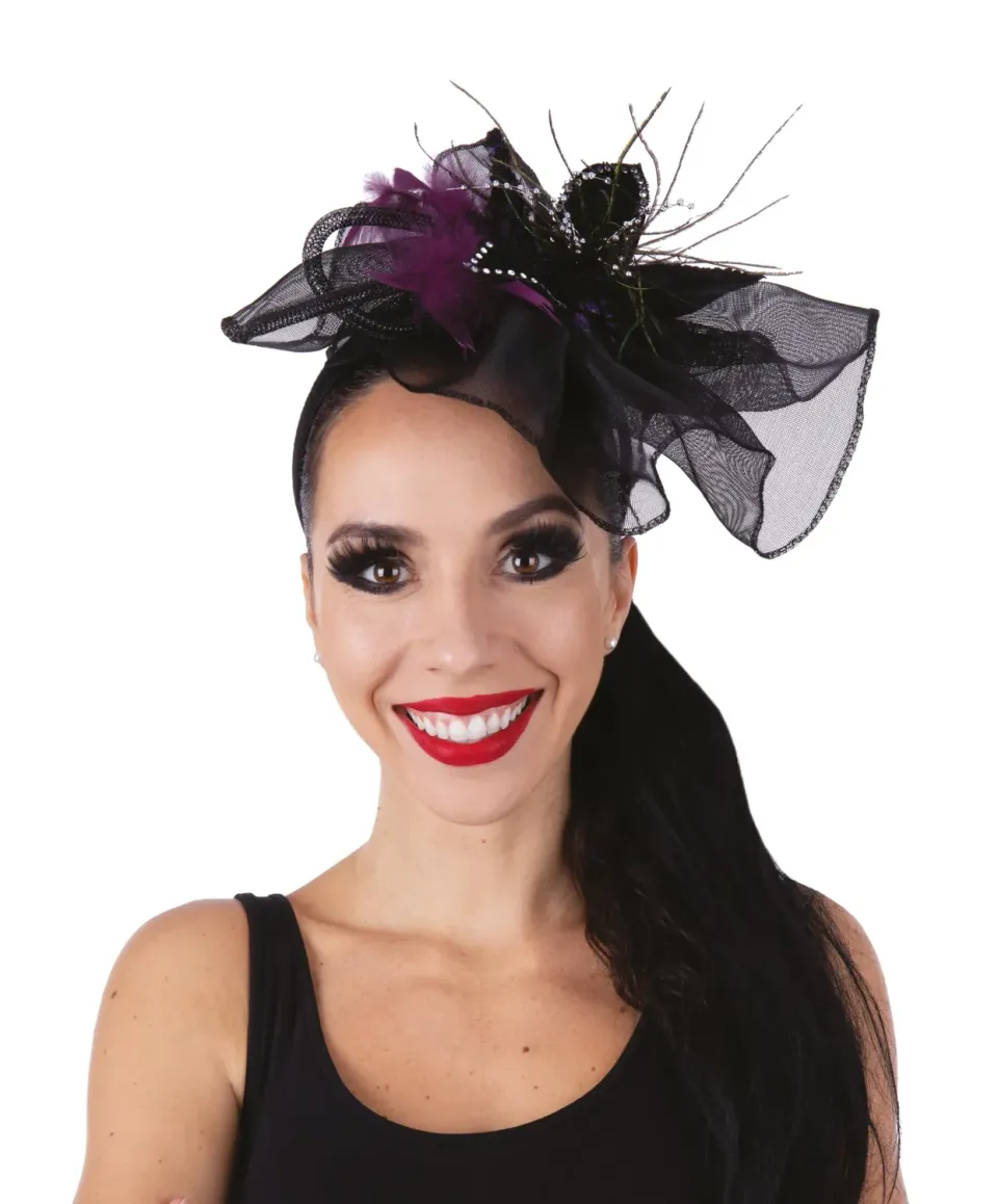 P'tit Clown 22981 cerchietto Halloween nero viola