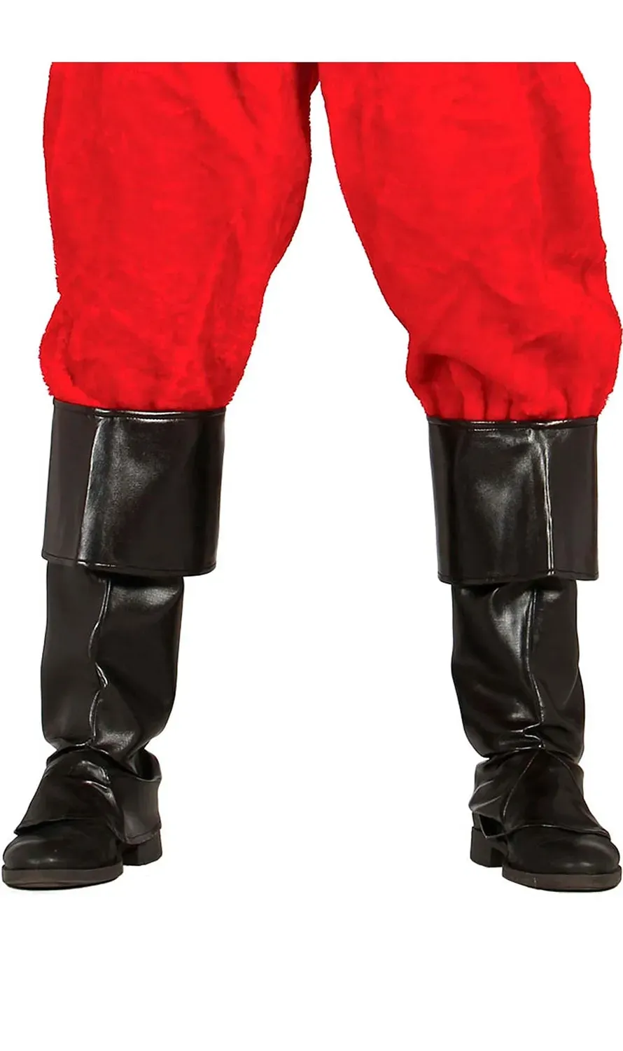 Guirca copristivali neri uomo costume pirata