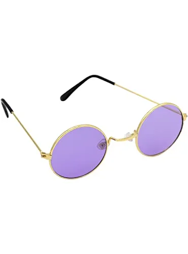Funidelia Occhiali Hippie Accessorio Costume Viola Anni 60