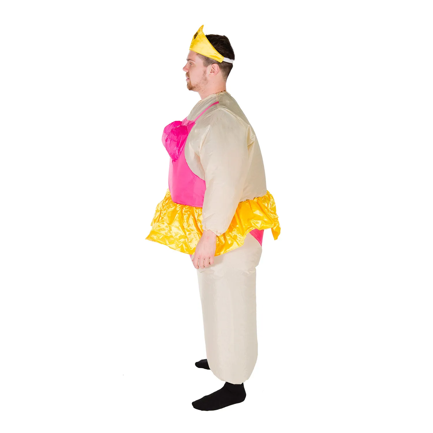 Bodysocks costume gonfiabile ballerina adulto con tiara