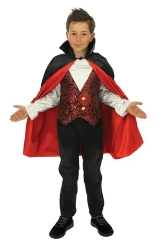 P'tit Clown Costume Vampiro Bambino con Mantello 128-140