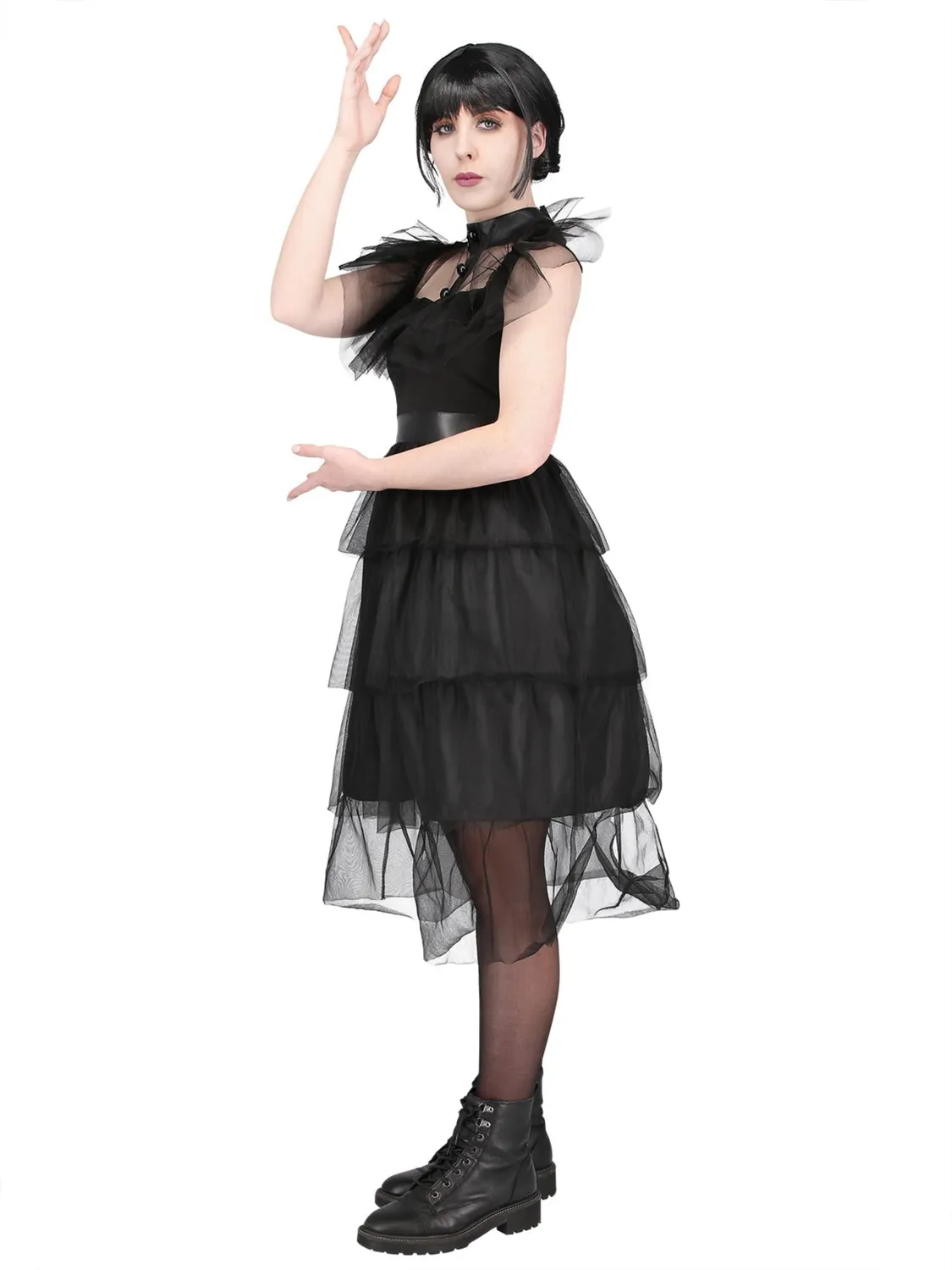 Smiffys Gothic Prom costume donna L nero