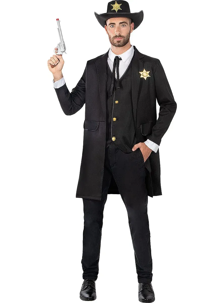 Funidelia Costume sceriffo uomo taglia M marrone western