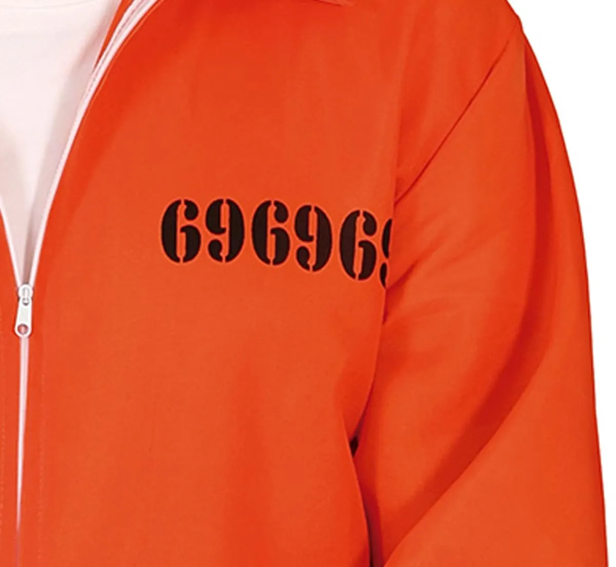 Guirca Costume Prigioniero Tuta Arancione XL Adulto Numero