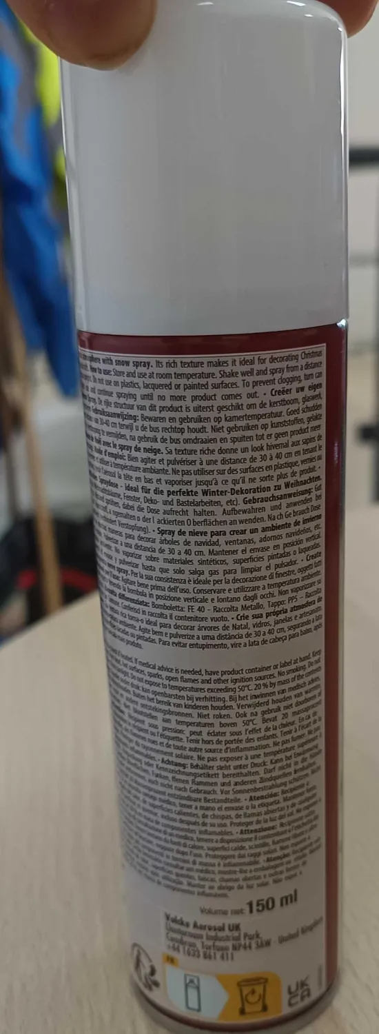 P'tit Clown Neve Artificiale Spray 150 ml con Stencil