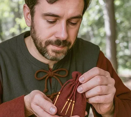 La Bottega di Merlino Set 10 Puntali lacci ottone massiccio