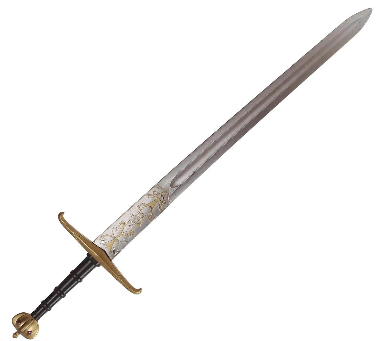 Fiestas Guirca Spada Medievale Accessorio Costume 120 cm Argento Oro