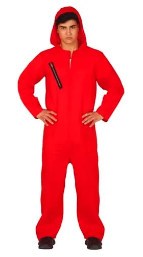 Guirca Costume Carcerato Rosso L 52-54 con Cappuccio