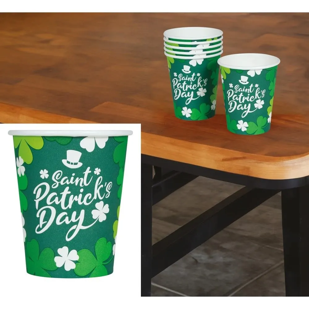 Fiestas Guirca St Patrick 6 bicchieri carta 240 ml festa