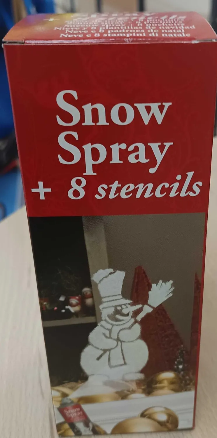 P'tit Clown Neve Artificiale Spray 150 ml con Stencil