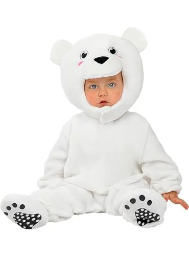 Funidelia Orso Polare Costume Neonato Bianco Morbido