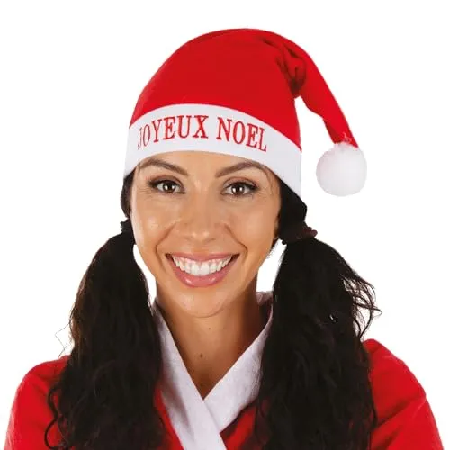 P'tit Clown cappello Natale ricamato rosso adulto