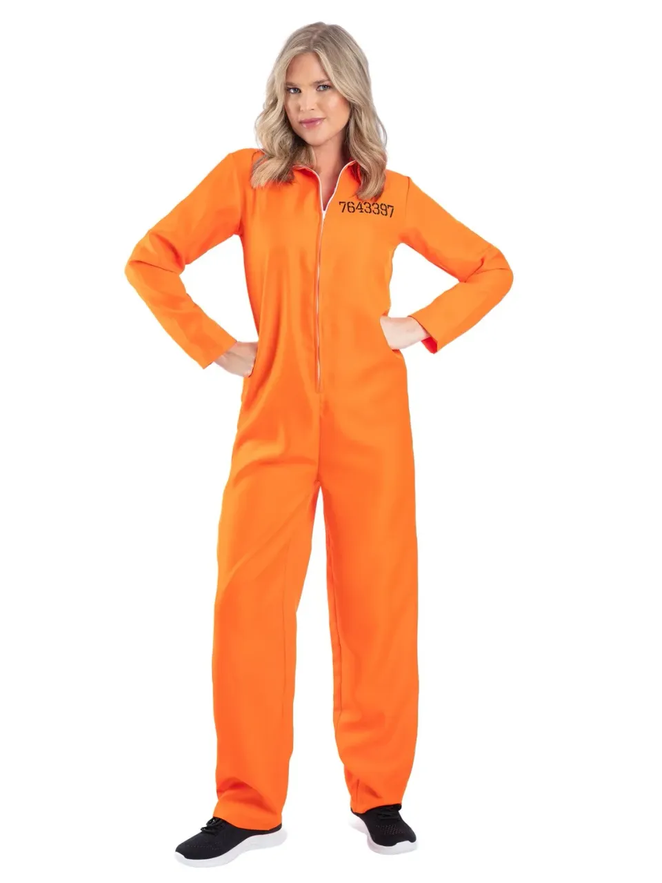 Smiffys Escaped Prisoner costume carcerata arancione donna