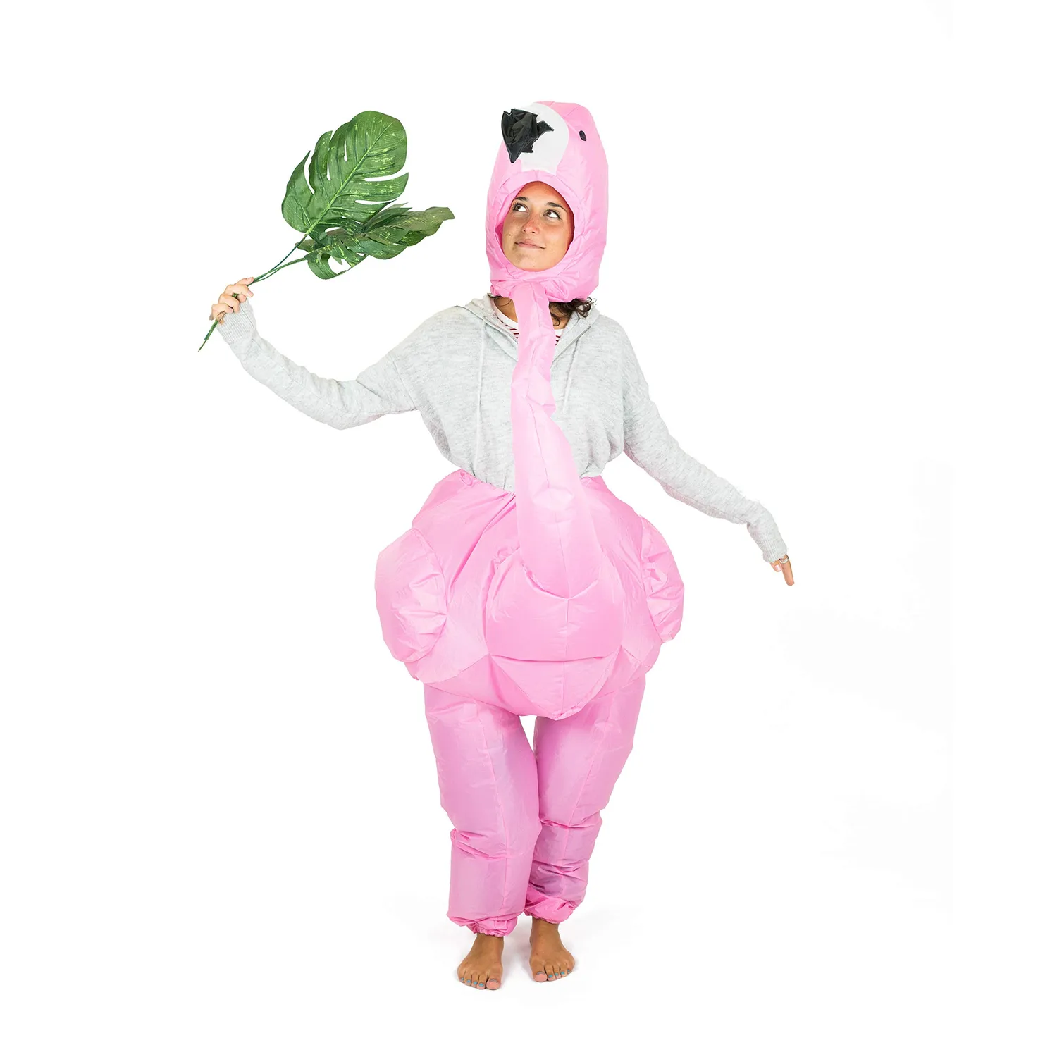Bodysocks Fenicottero Costume Gonfiabile Adulti Rosa Divertente