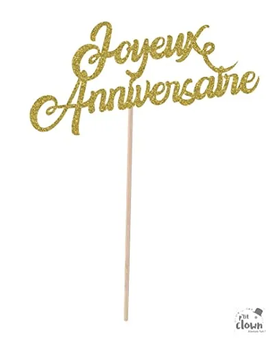 P'tit Clown re21215 picca torta 20 cm oro glitter