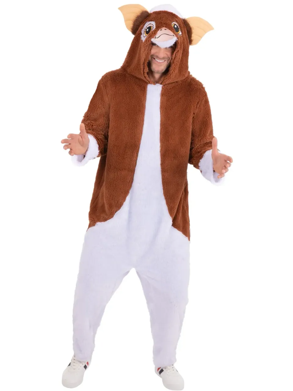 Smiffys Gremlins Gizmo costume tuta marrone con cappuccio