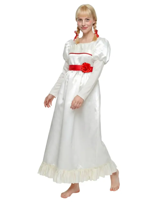Funidelia Annabelle costume horror bianco adulto taglia M