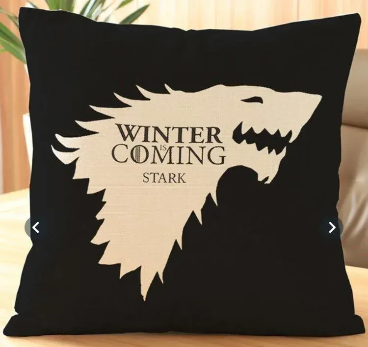 La Bottega di Merlino Cuscino Winter is Coming 40x40 Stark