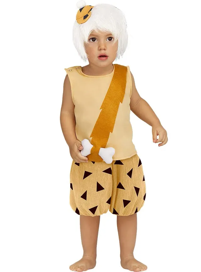 Funidelia Bamm-Bamm Costume Neonato 12-24 Mesi Arancione