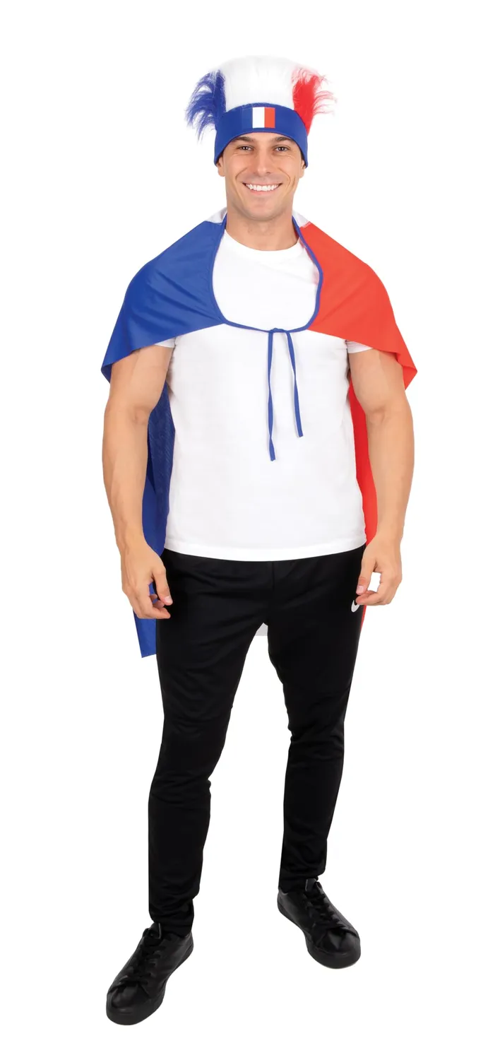 P'tit Clown re22390 mantello Francia blu bianco rosso