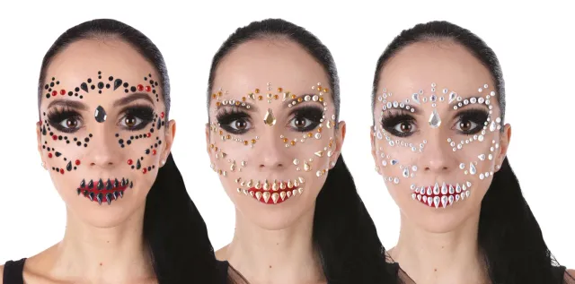 P'tit Clown Halloween II strass adesivi viso modello casuale