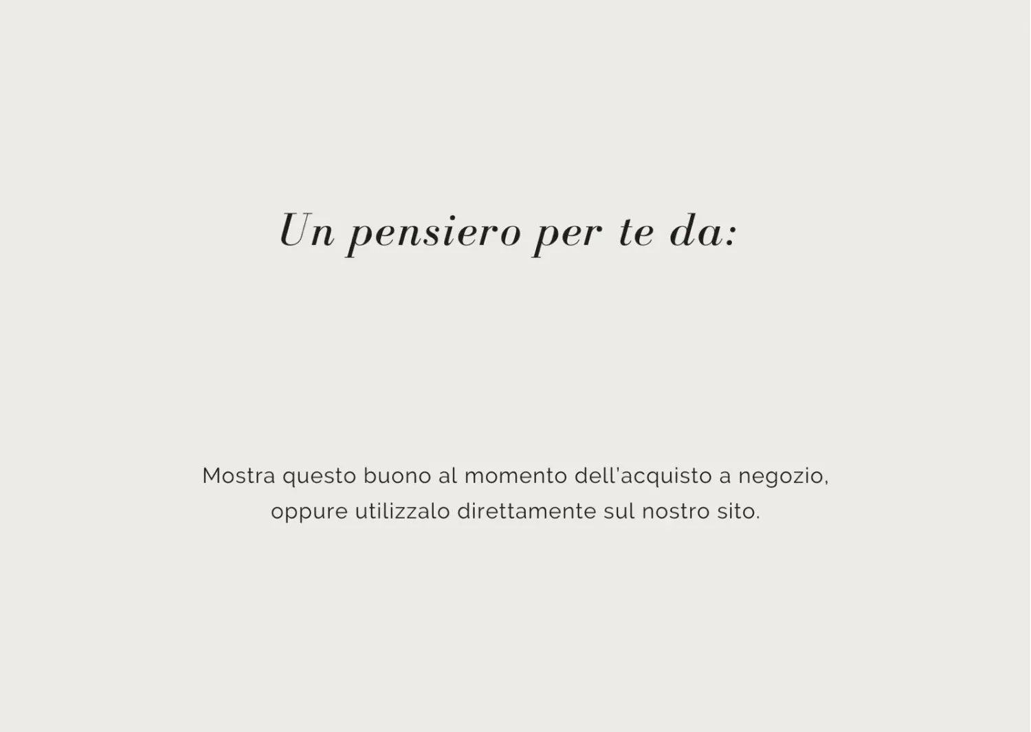 La Bottega di Merlino Gift Card carta regalo negozio e sito