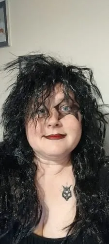 Smiffys Hard Rocker parrucca bionda lunga riccia anni 80