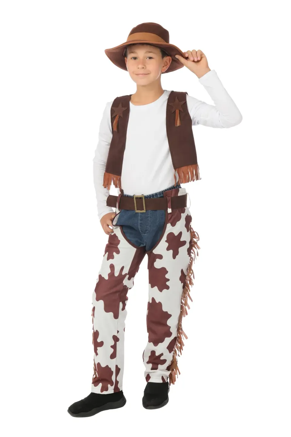 P'tit Clown costume cowboy bambino 10-12 anni poliestere