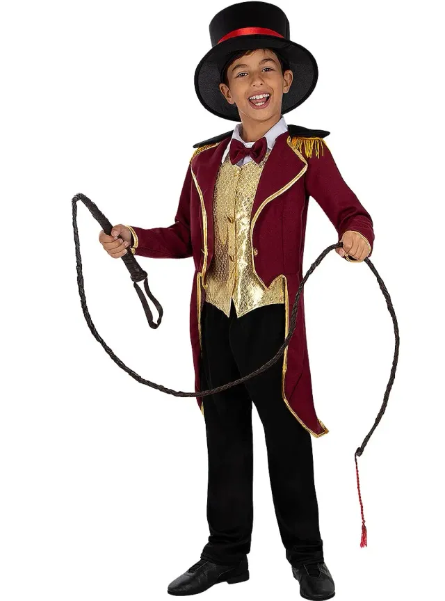 Funidelia Costume domatore bambino rosso circo 5-9 anni