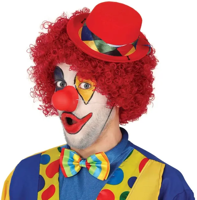 Guirca Clown cappellino pagliaccio feltro 1 pezzo