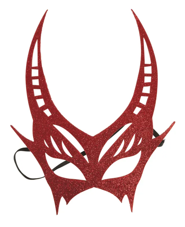 P'tit Clown Maschera Diavolo Maschera Rossa Adulto Halloween