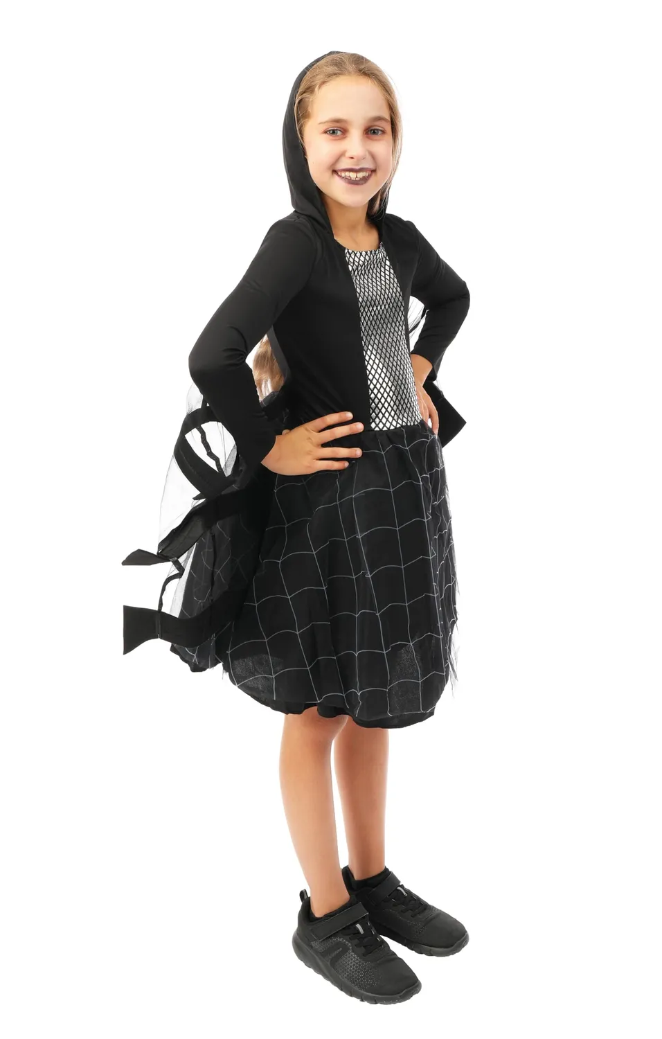 P'tit Clown Ragno costume bambino 5-6 anni nero