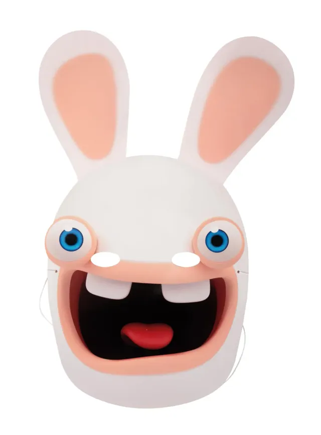 P'tit Clown Cretins maschera coniglietto adulto bianco