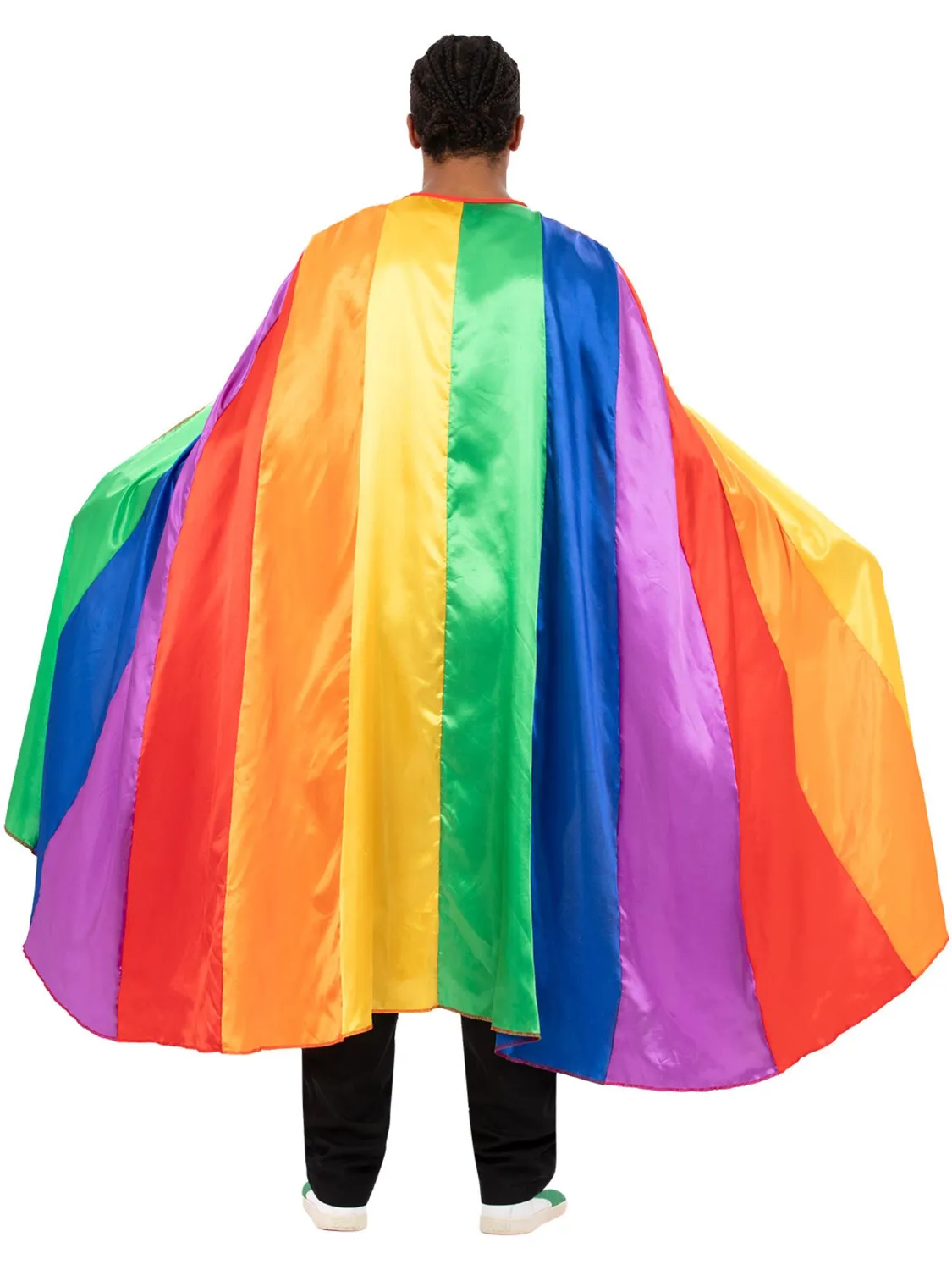 Smiffys Rainbow mantello adulto arcobaleno lungo