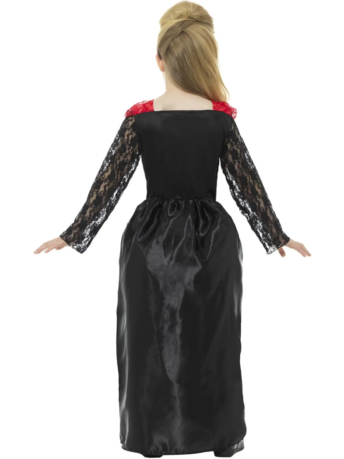 Smiffys Day of the Dead costume bambina 7-9 anni nero