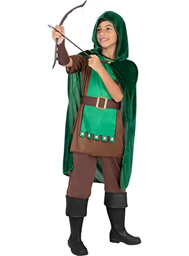 Funidelia Arciere Robin costume bambino marrone 3-4 anni
