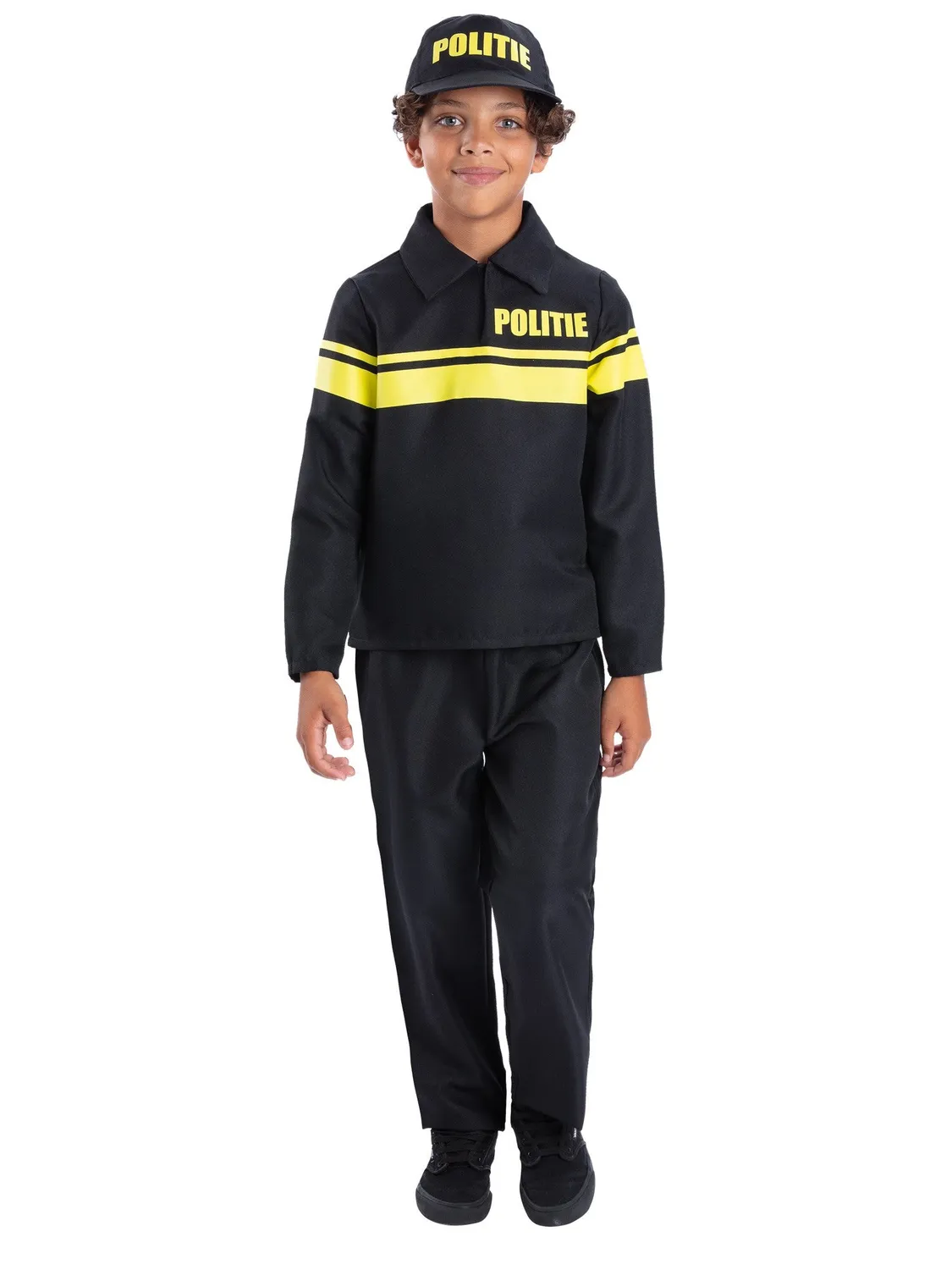Smiffys Netherlands Politie costume poliziotto nero 10-12 anni