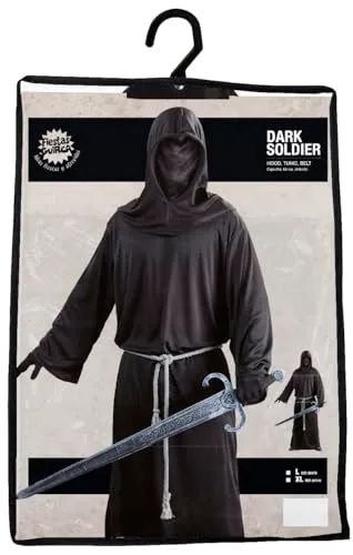 Guirca Dark Soldier costume uomo L 52-54 con cappuccio