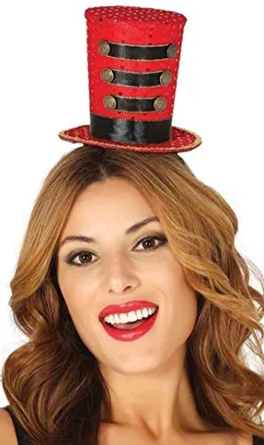 Fiestas Guirca Cilindro Chic cappello rosso majorette