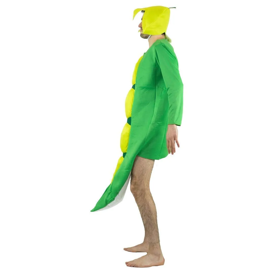 Bodysocks Pisello costume adulto baccello verde