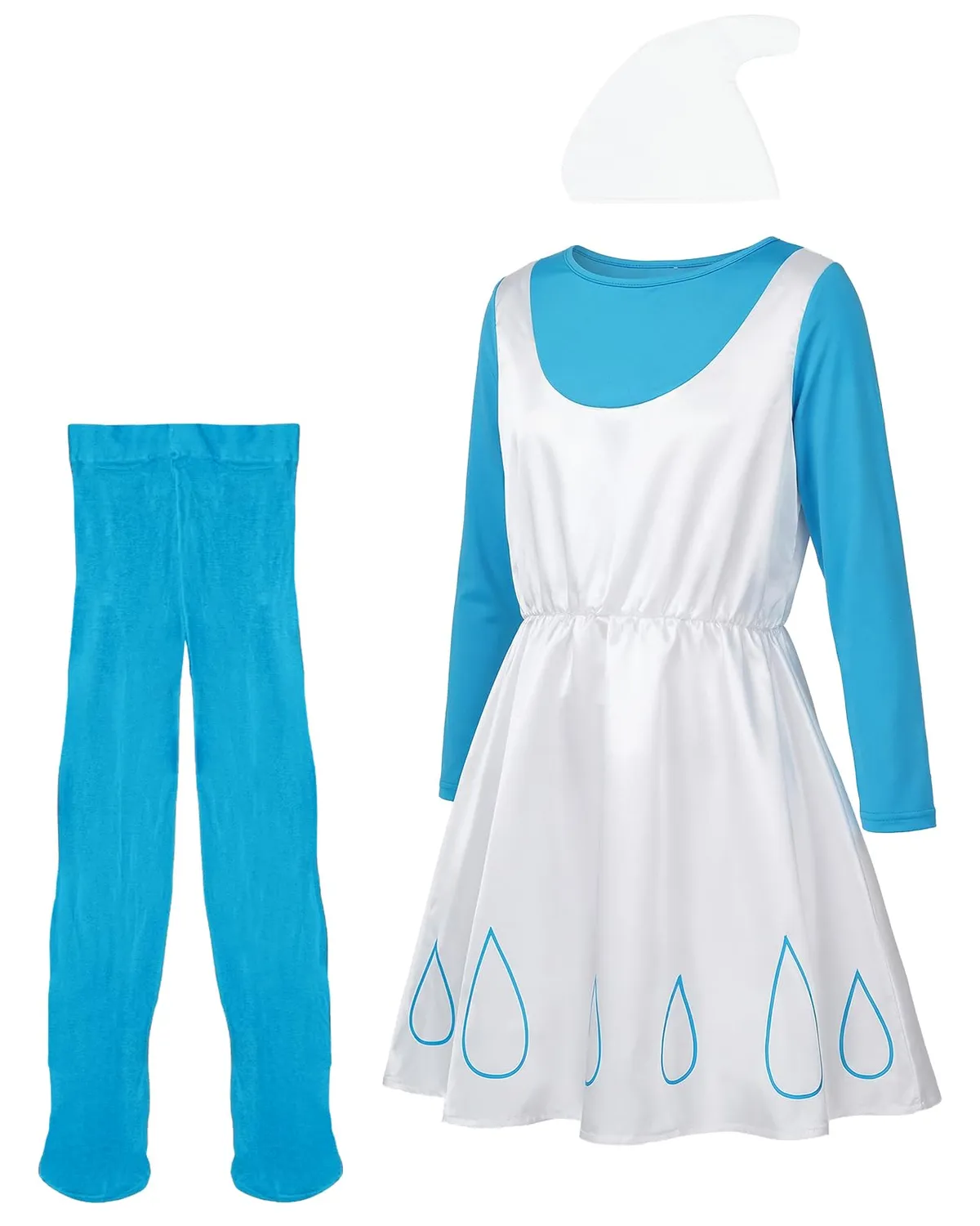 Funidelia Costume Puffetta Donna Blu Vestito Classico