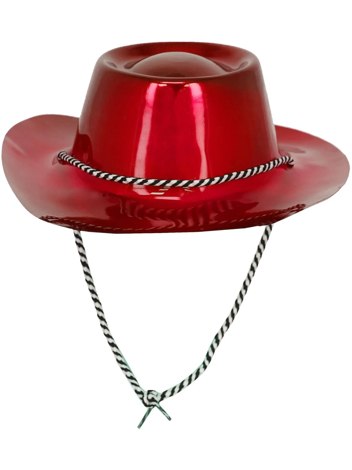 Smiffys Cappello Cowboy Rosso Metallizzato Adulto