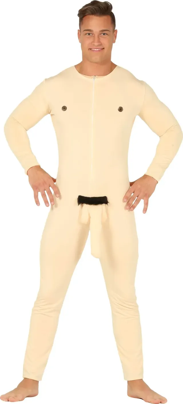 Guirca costume uomo nudo beige 52-54 L