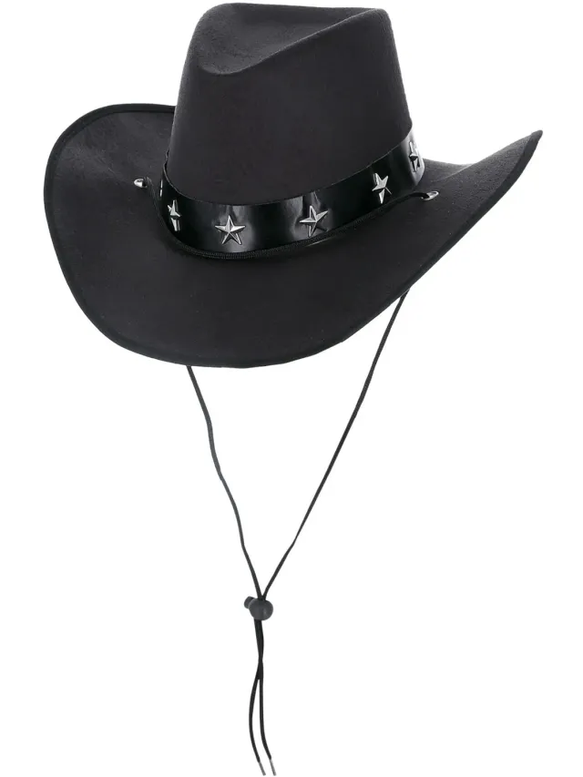 Smiffys Western cappello cowboy nero adulto unisex