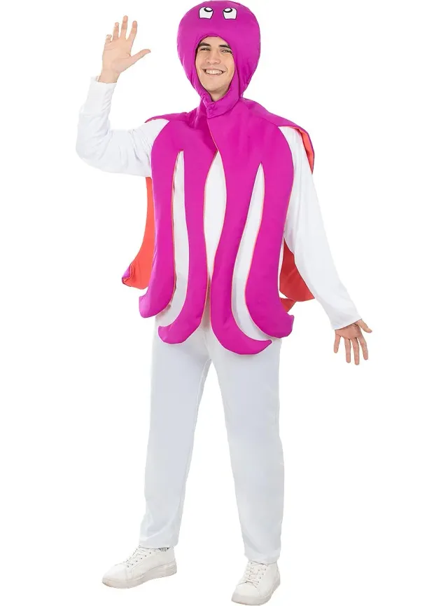 Funidelia costume polpo adulto azzurro animali mare
